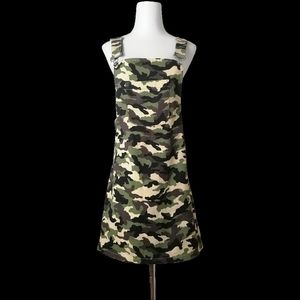 🌿 vintage camouflage overall skirt by fashion cat